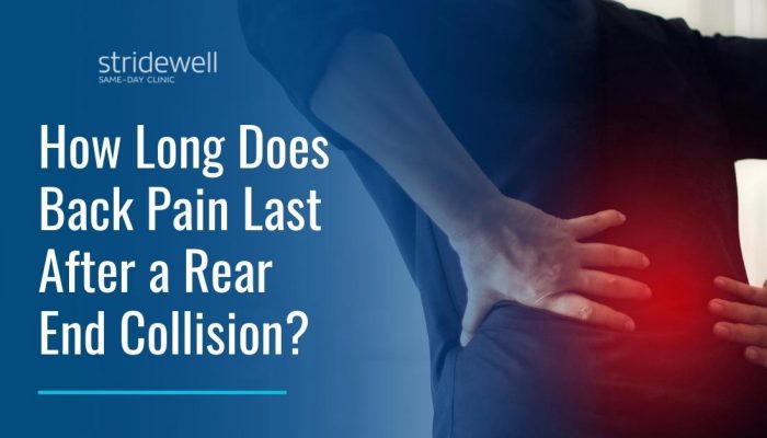 How Long Does Back Pain Last After a Rear-End Collision?